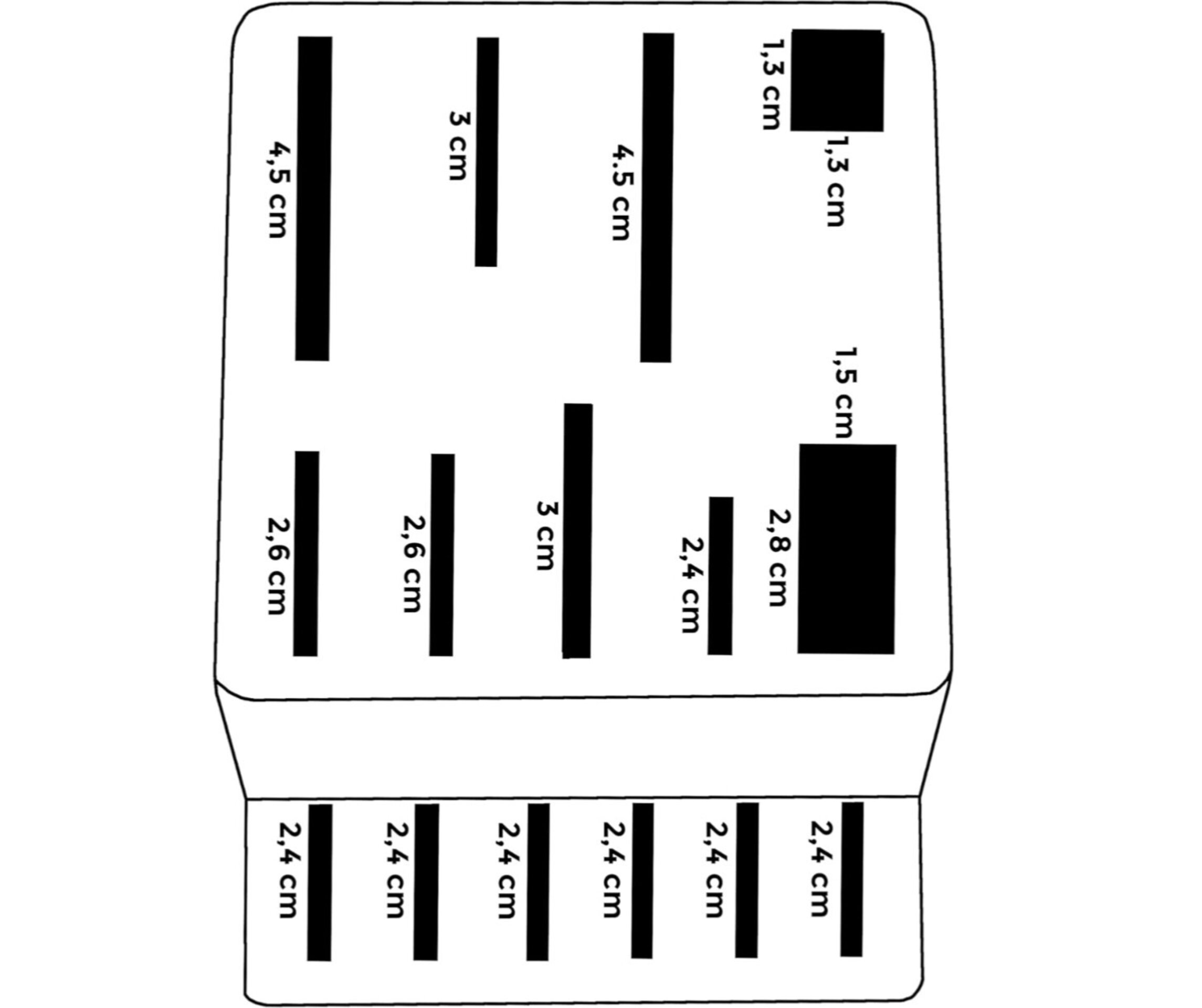 Cuchillero, porta cuchillos universal 15 piezas, imitacion marmol, sin cuchillos - 4